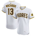 San Diego Padres Manny Machado Nike White Home Elite Player Jersey product image 1, provided for visual reference and