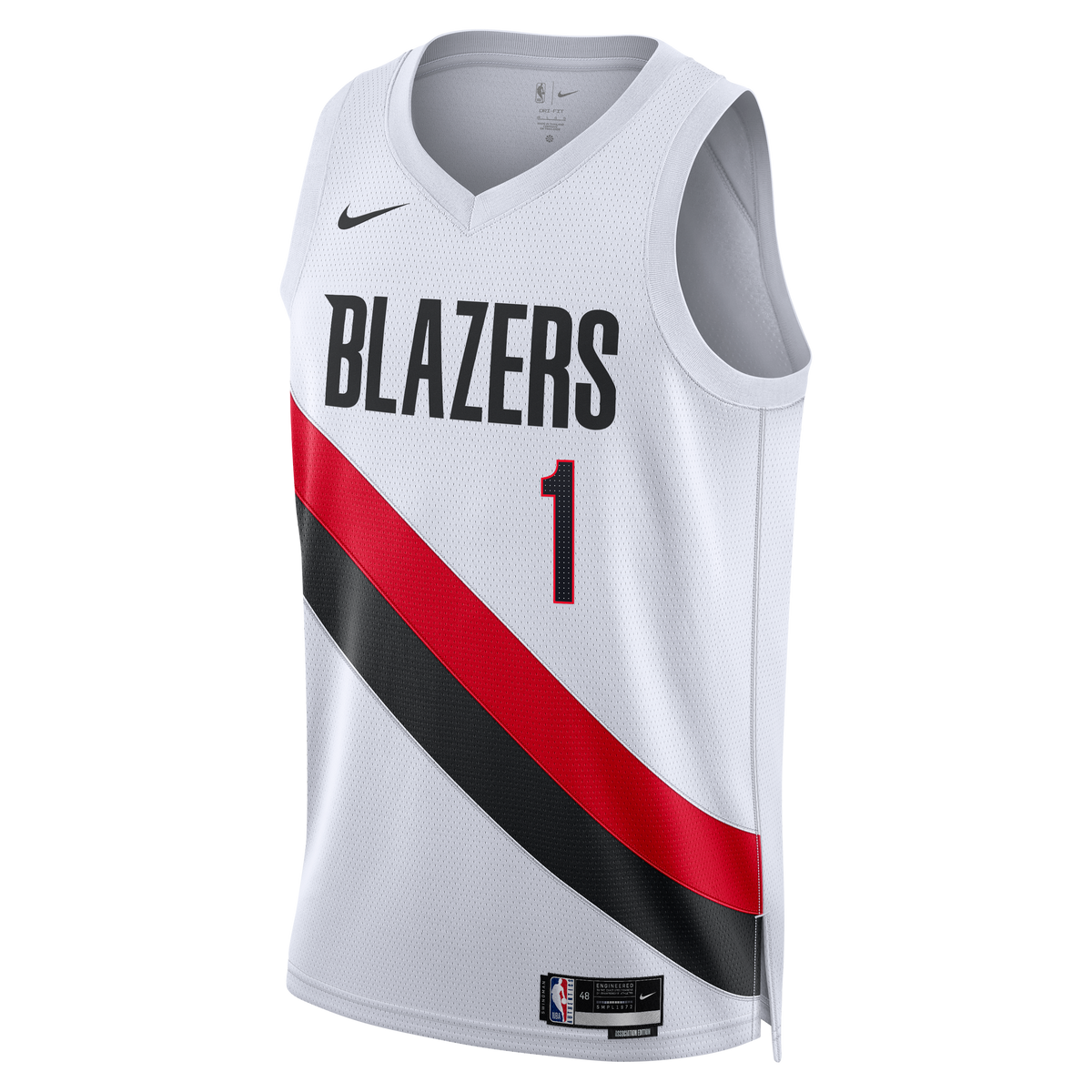 Portland Trail Blazers Nike Replica Association Edition Swingman Jersey - White - Ja Morant - Unisex product image 3,
