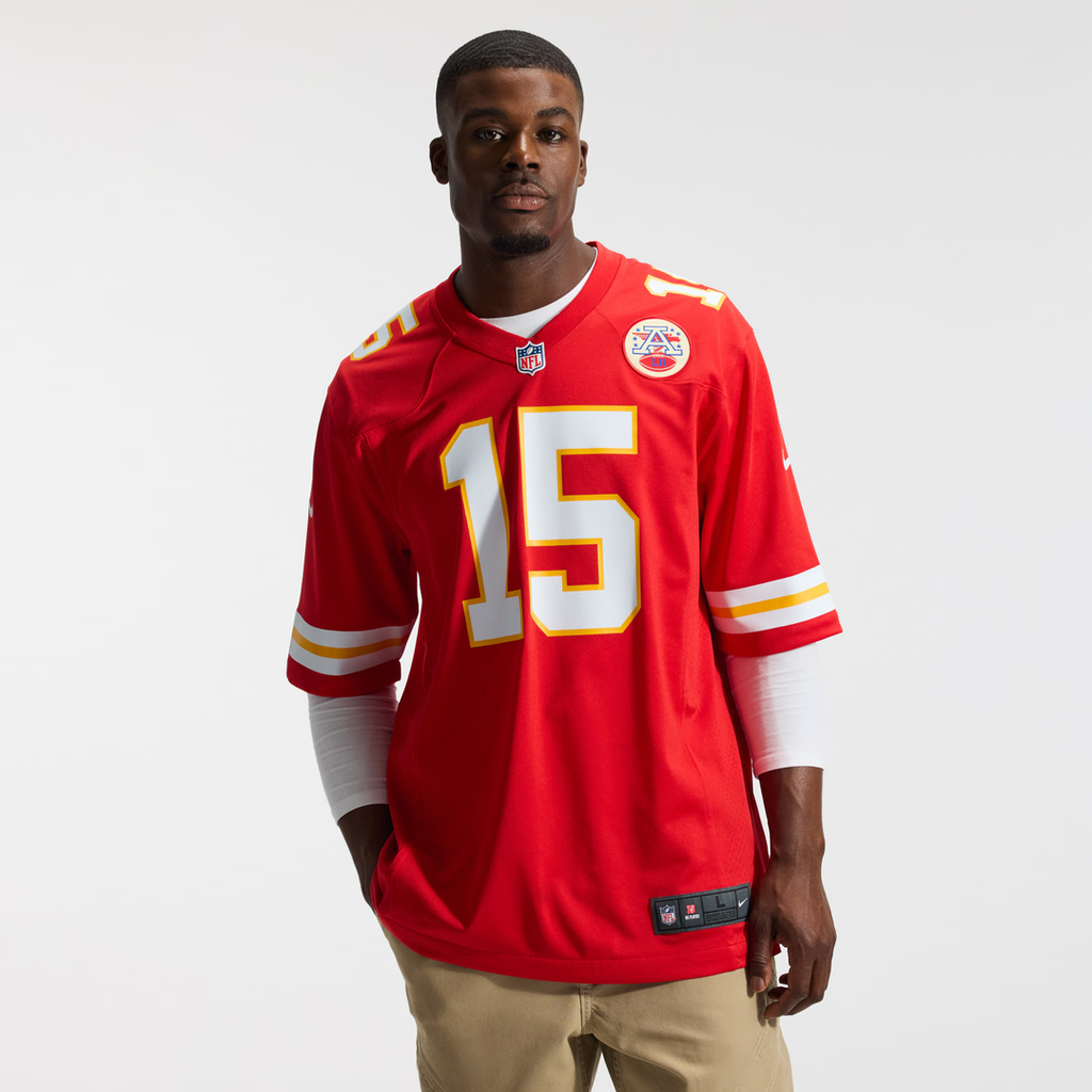 Kansas City Chiefs Patrick Mahomes Nike Red Game Jersey product image 2, provided for visual reference and product detail