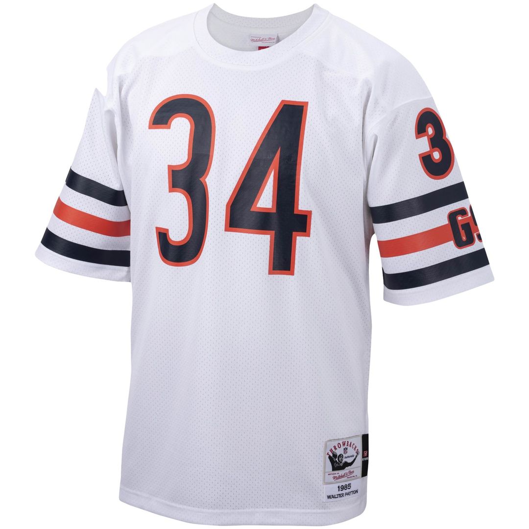 Chicago Bears 1985 Walter Payton Mitchell & Ness White Authentic Throwback Retired Player Jersey product image 2, provided