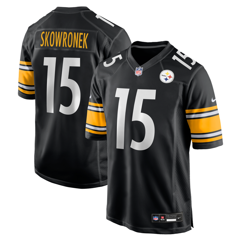 Pittsburgh Steelers Ben Skowronek Nike Black Team Game Jersey product image 1, provided for visual reference and product