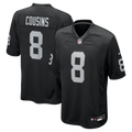 Las Vegas Raiders Kirk Cousins Nike Black Team Game Jersey product image 1, provided for visual reference and product detail