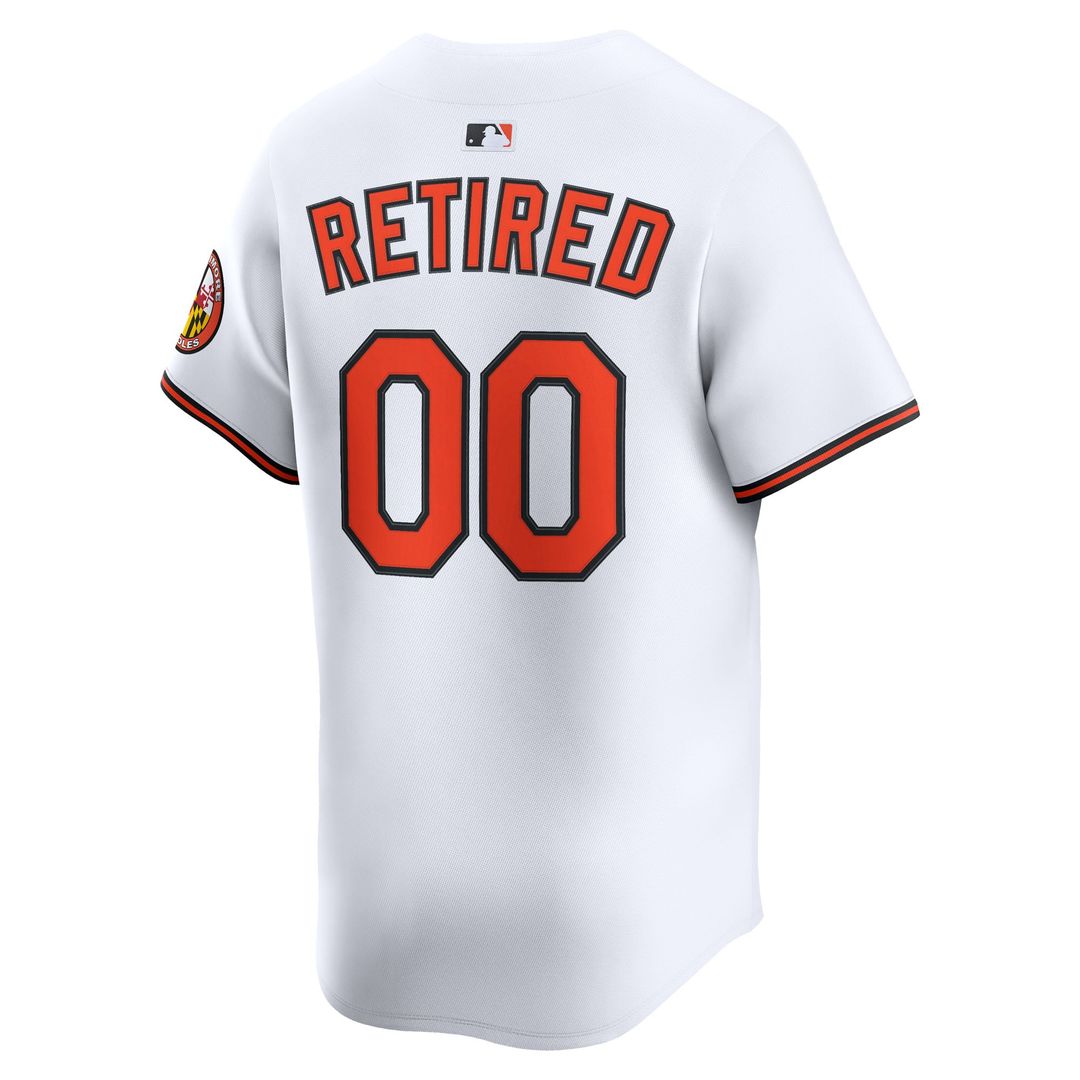 Baltimore Orioles Nike White Home Limited Pick-A-Player Retired Roster Jersey product image 3, provided for visual reference