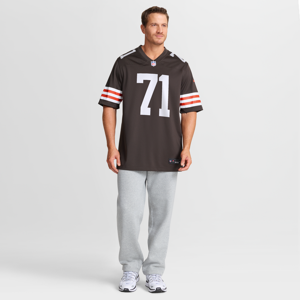 Cleveland Browns Cornelius Lucas Nike Brown Team Game Jersey product image 7, provided for visual reference and product