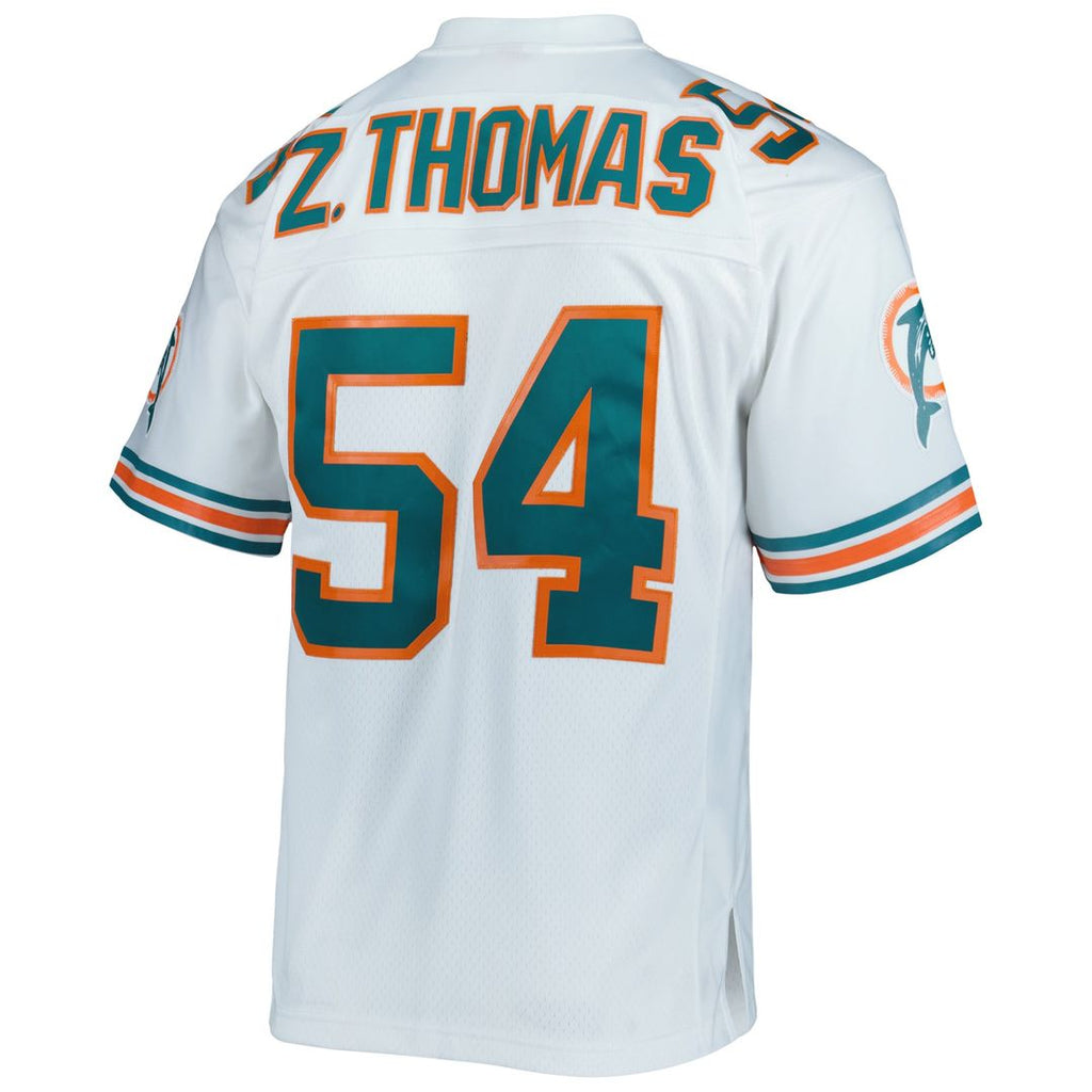 Miami Dolphins Zach Thomas Mitchell & Ness Aqua Legacy Replica Jersey product image 9, provided for visual reference and