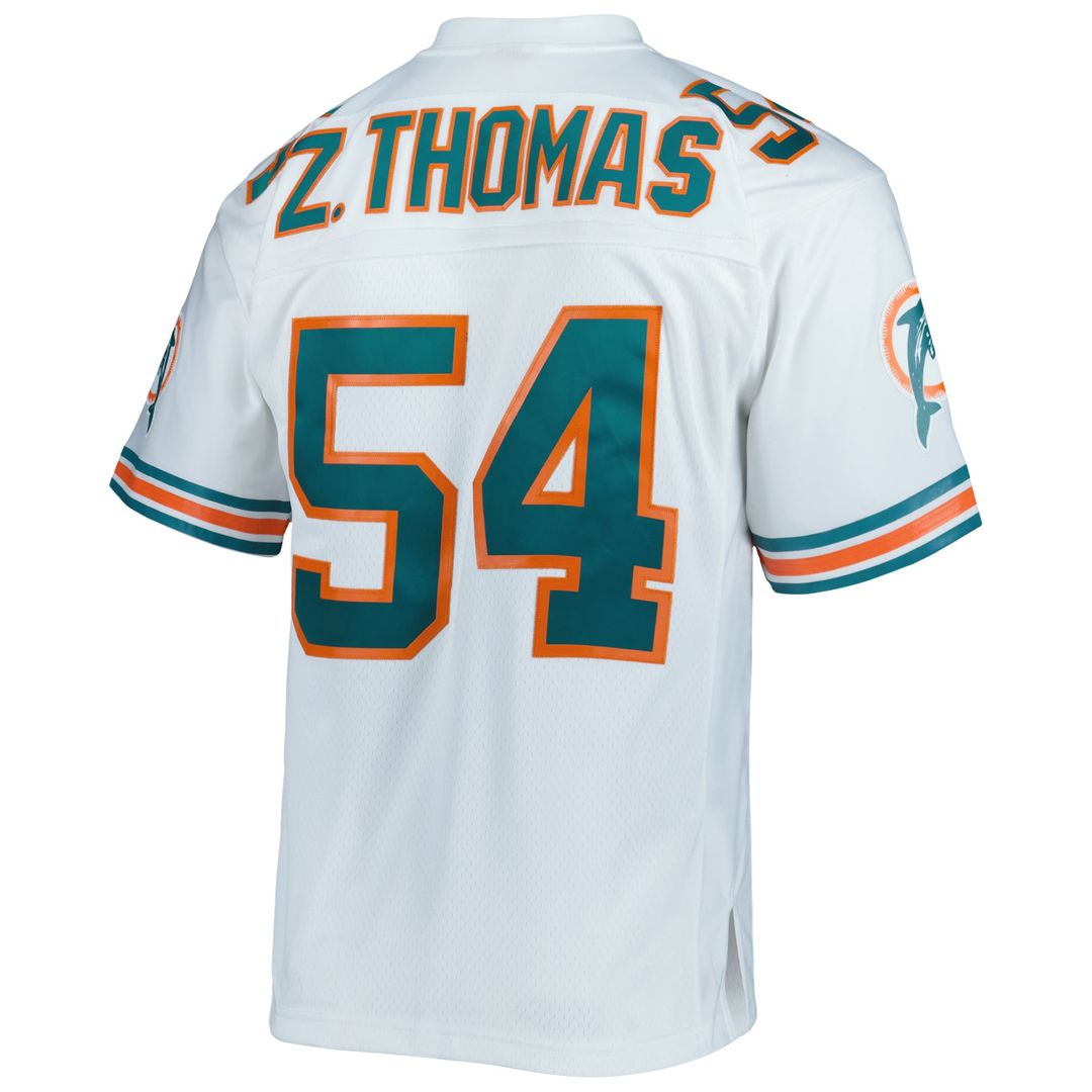 Miami Dolphins Zach Thomas Mitchell & Ness Aqua Legacy Replica Jersey product image 9, provided for visual reference and