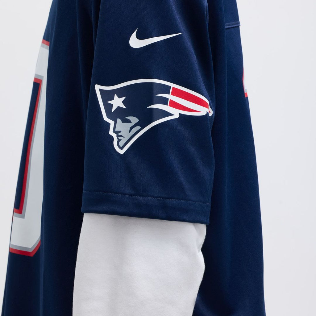 New England Patriots Drake Maye Nike Navy Player Game Jersey product image 10, provided for visual reference and product