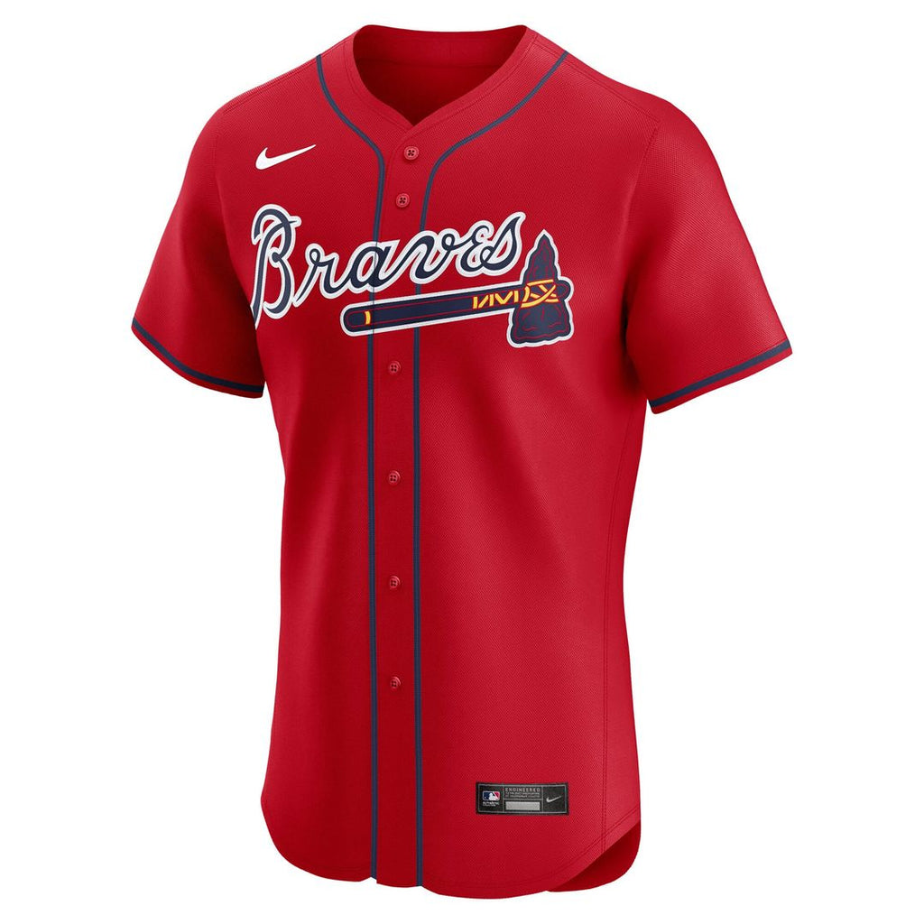 Atlanta Braves Nike Navy Alternate Elite Jersey product image 8, provided for visual reference and product detail review