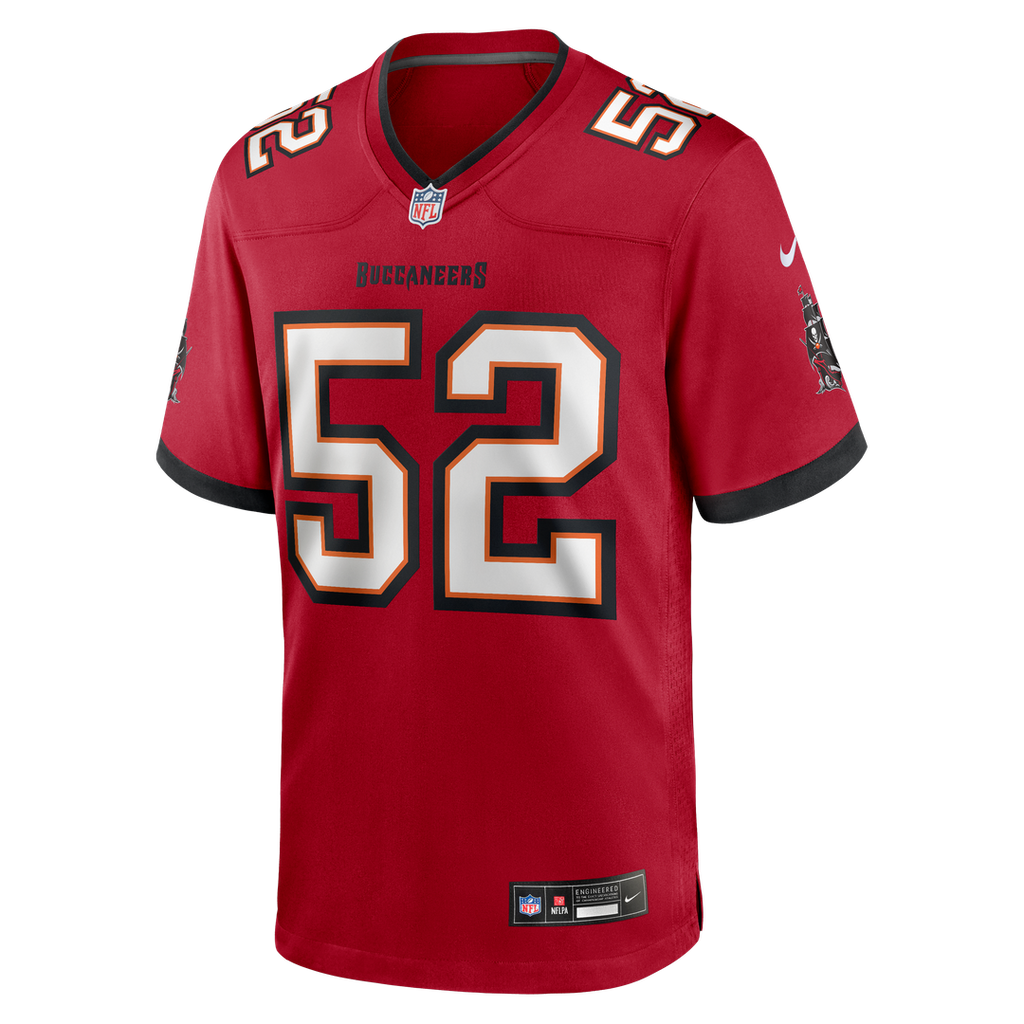 Tampa Bay Buccaneers Christian Rozeboom Nike Red Team Game Jersey product image 4, provided for visual reference and product
