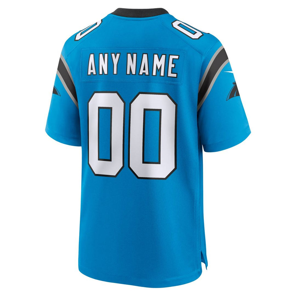 Carolina Panthers Nike Blue Alternate Custom Game Jersey product image 3, provided for visual reference and product detail