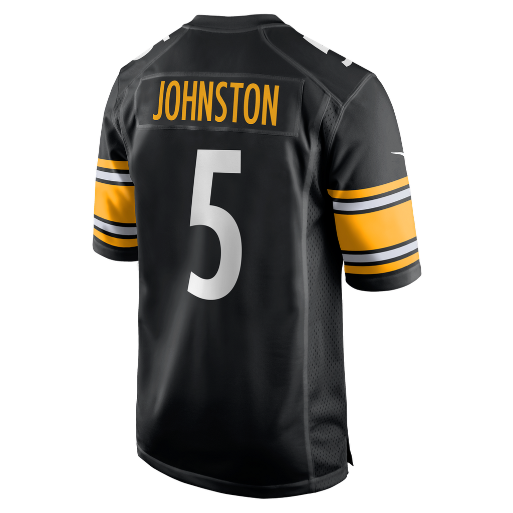 Pittsburgh Steelers Cameron Johnston Nike Black Game Jersey product image 3, provided for visual reference and product