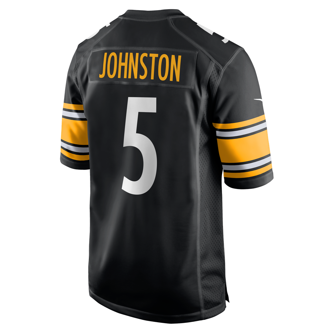 Pittsburgh Steelers Cameron Johnston Nike Black Game Jersey product image 3, provided for visual reference and product