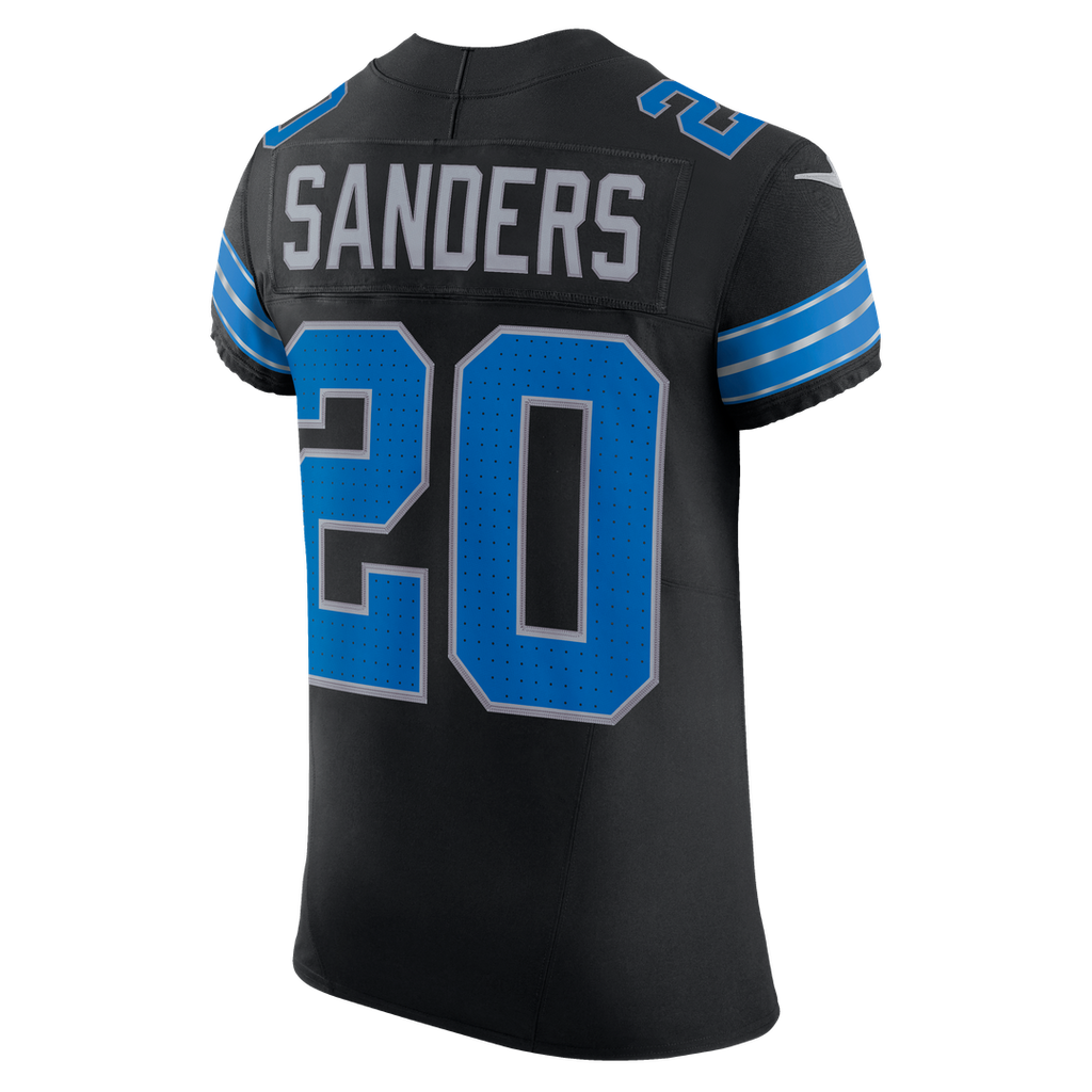 Detroit Lions Barry Sanders Nike Black Alternate Vapor F.U.S.E. Elite Jersey product image 3, provided for visual reference
