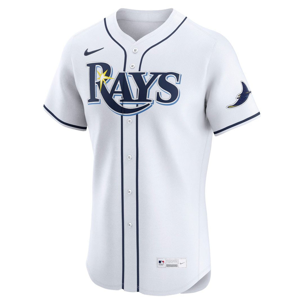 Tampa Bay Rays Nike White Home Elite Jersey product image 2, provided for visual reference and product detail review