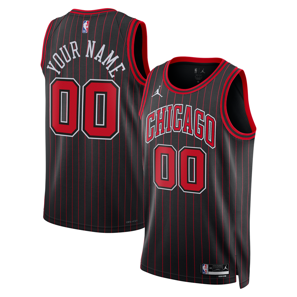 Chicago Bulls Jordan Statement Jersey - Custom - Unisex product image 1, provided for visual reference and product detail