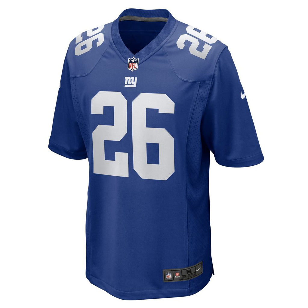 New York Giants Devin Singletary Nike Royal Team Game Jersey product image 2, provided for visual reference and product