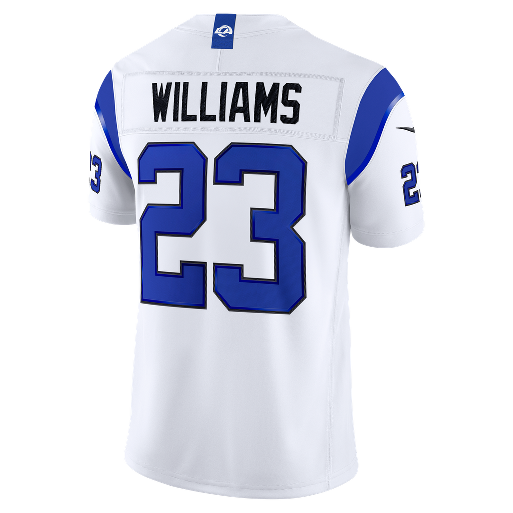 Los Angeles Rams Kyren Williams Nike Fearsome White Vapor F.U.S.E. Stitched Limited Jersey product image 3, provided for