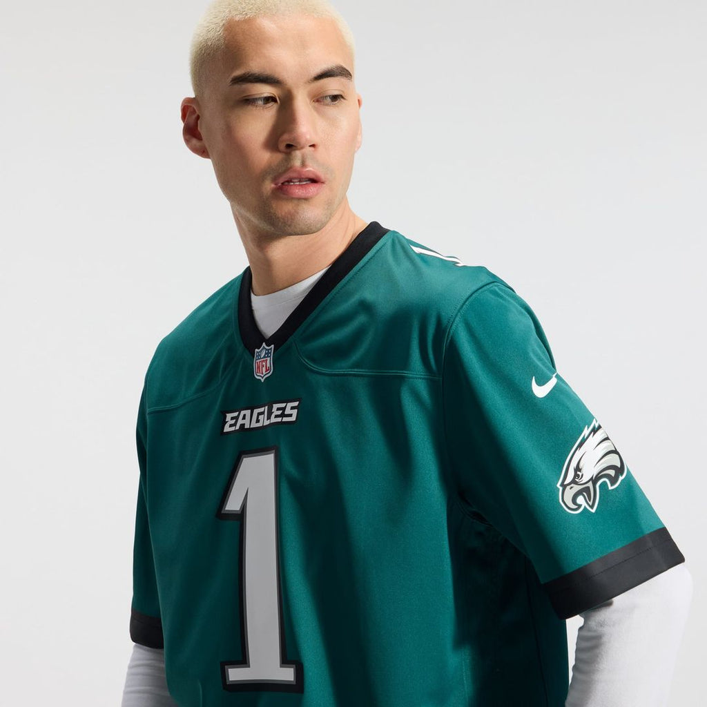 Philadelphia Eagles Jalen Hurts Nike Black Alternate Game Jersey product image 39, provided for visual reference and product