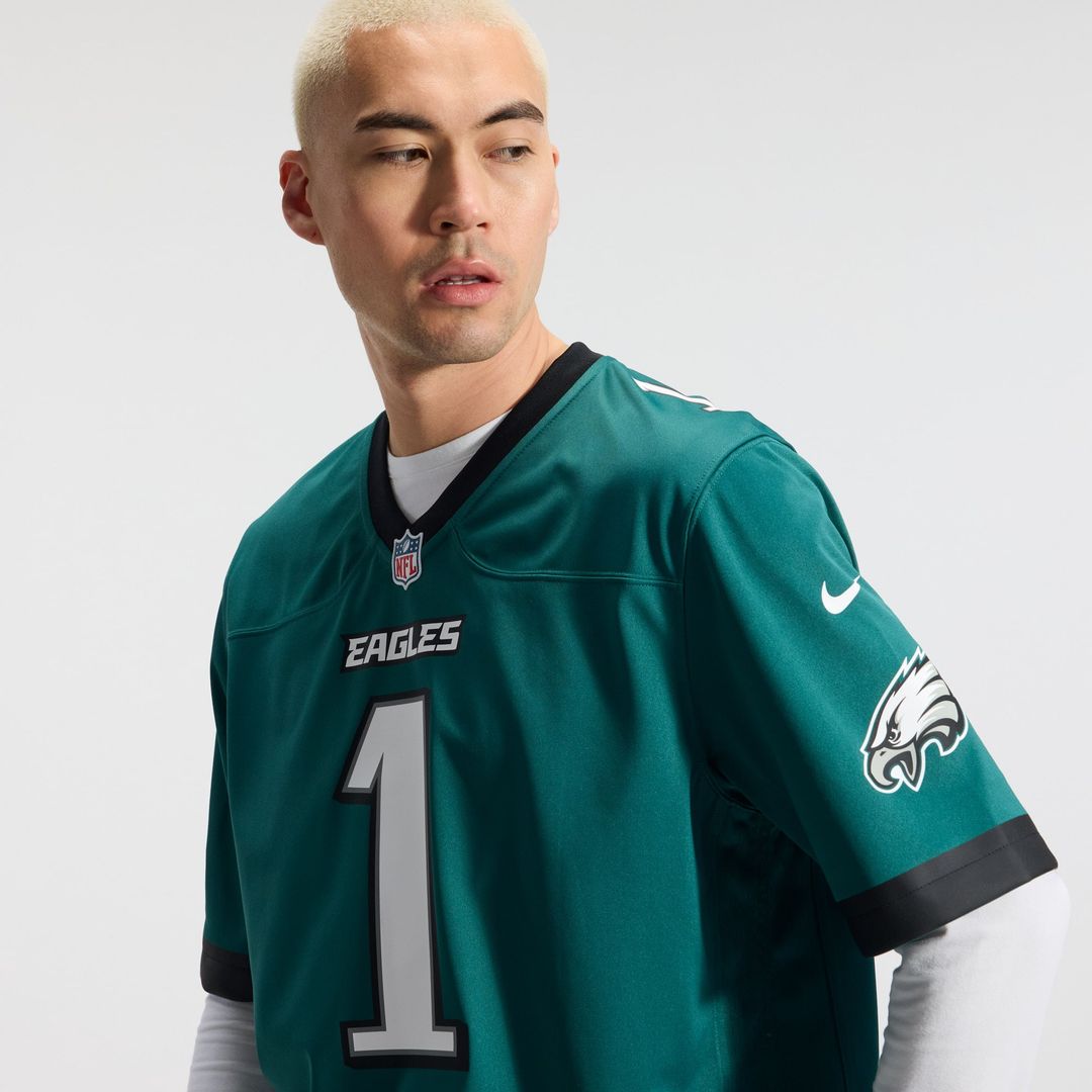 Philadelphia Eagles Jalen Hurts Nike Black Alternate Game Jersey product image 39, provided for visual reference and product