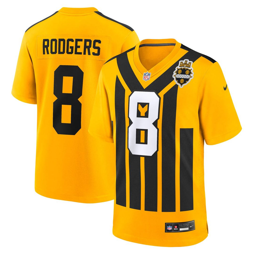 Pittsburgh Steelers Aaron Rodgers Nike Black Game Jersey product image 27, provided for visual reference and product detail