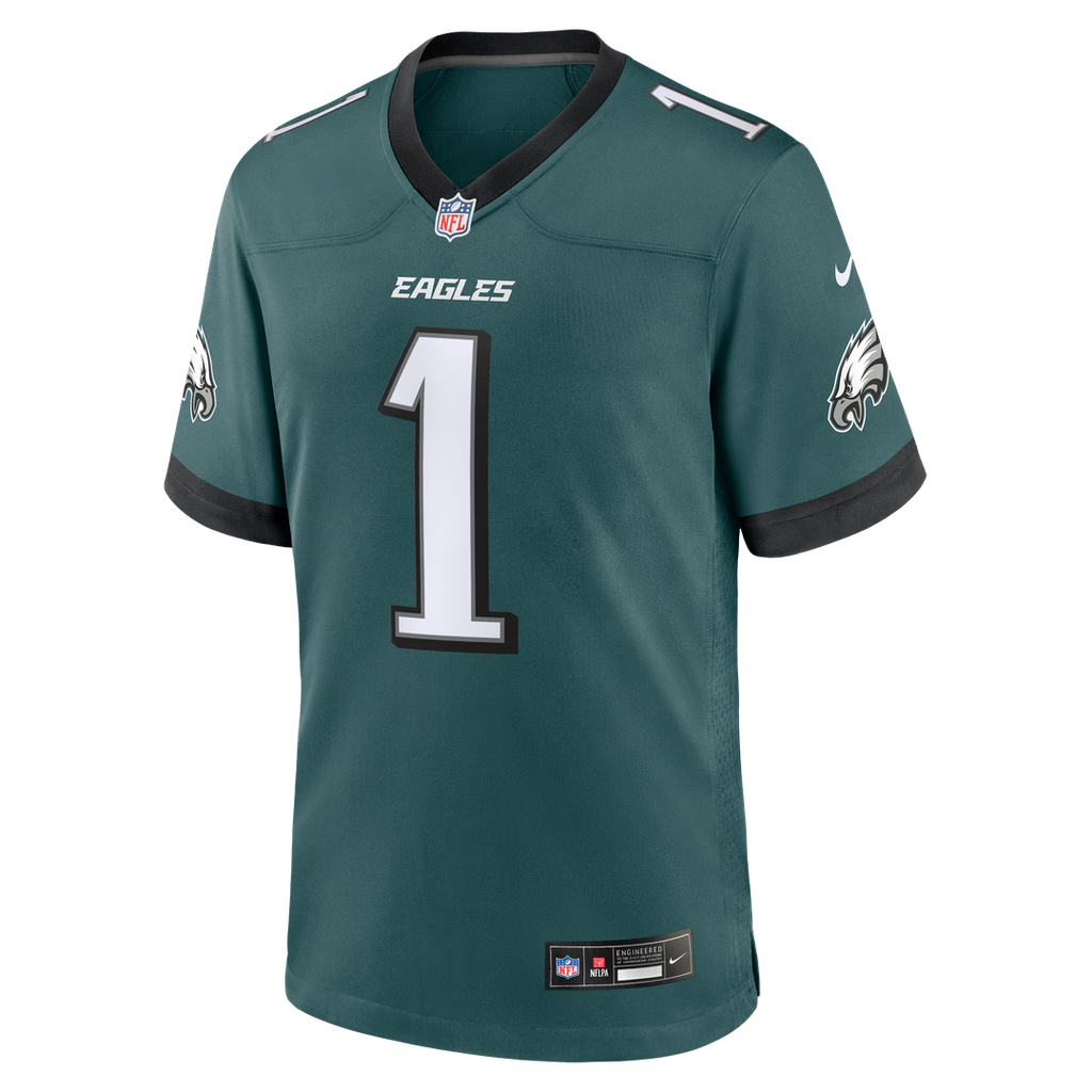 Philadelphia Eagles Jalen Hurts Nike Midnight Green Team Game Jersey product image 19, provided for visual reference and