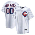 Chicago Cubs Nike White Home Stadium Custom Jersey product image 1, provided for visual reference and product detail review