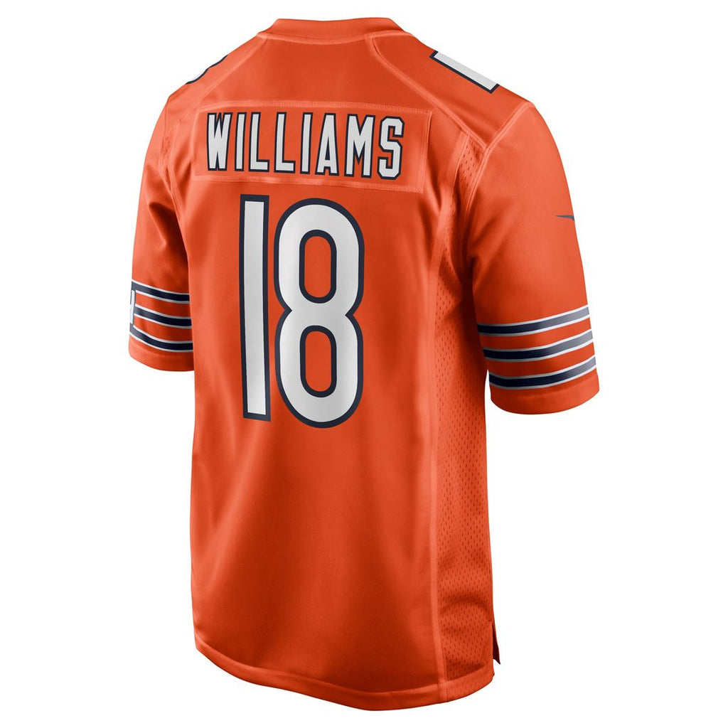 Chicago Bears Caleb Williams Nike Orange Alternate Player Game Jersey product image 3, provided for visual reference and