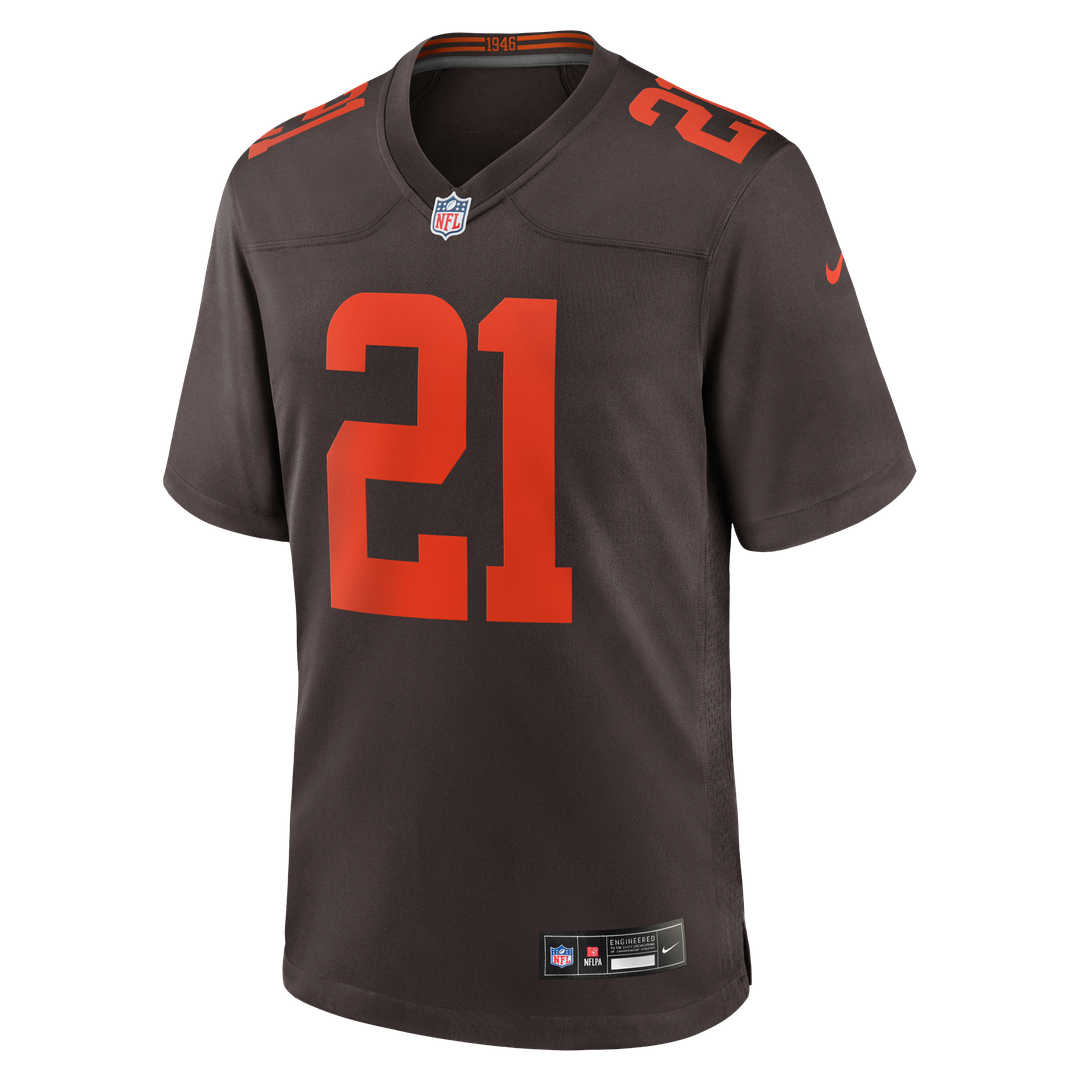 Cleveland Browns Denzel Ward Nike Brown Alpha Dawg Game Jersey product image 2, provided for visual reference and product