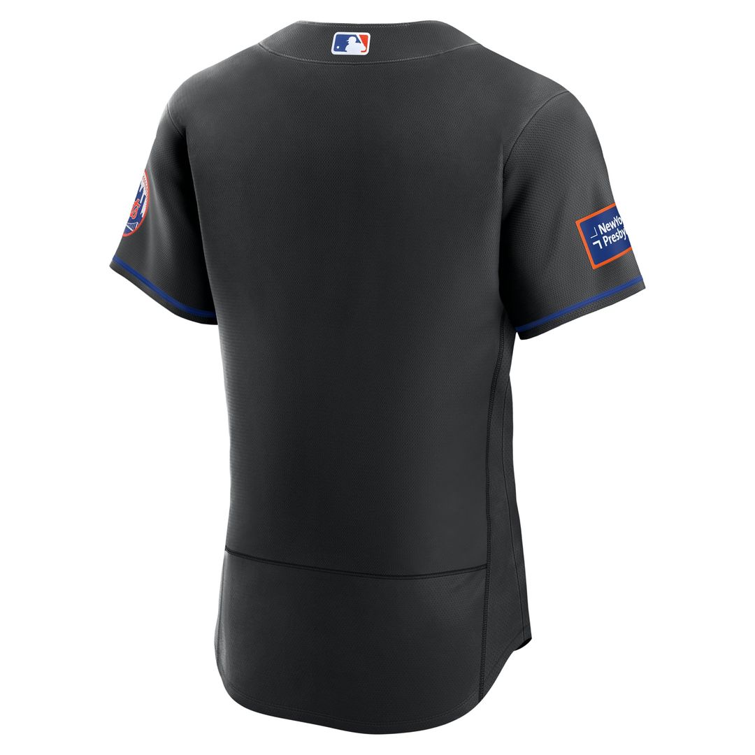 New York Mets Nike White Home Sponsor Patch Authentic Jersey product image 9, provided for visual reference and product