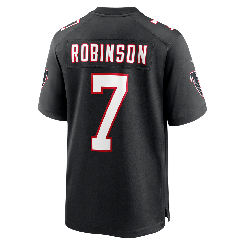 Atlanta Falcons Bijan Robinson Nike Black Throwback Game Jersey product image 7, provided for visual reference and product