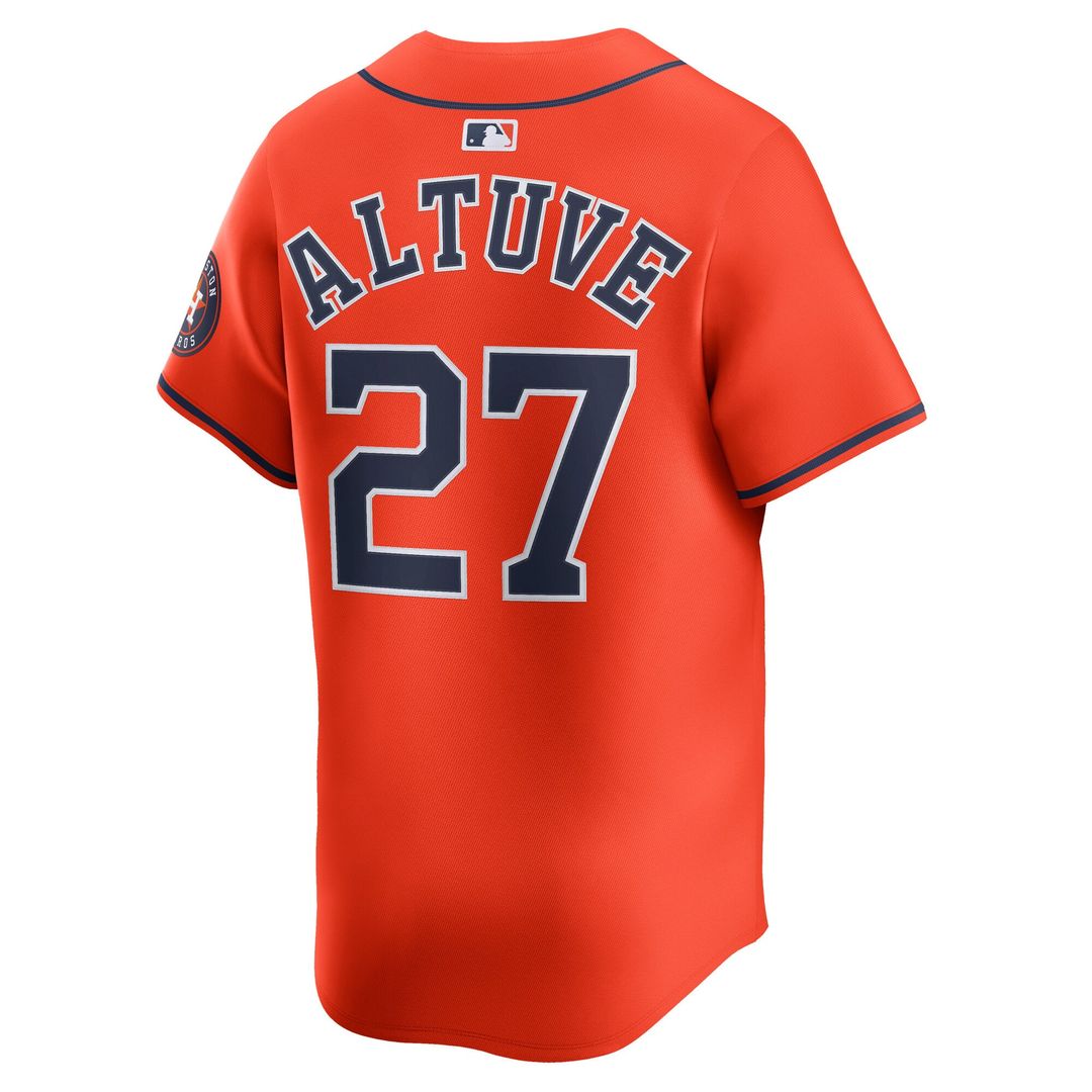 Houston Astros Jose Altuve Nike White Home Limited Player Jersey product image 9, provided for visual reference and product
