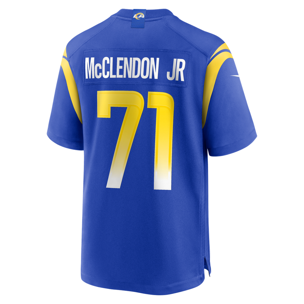 Los Angeles Rams Warren McClendon Jr. Nike Royal Team Game Jersey product image 3, provided for visual reference and product