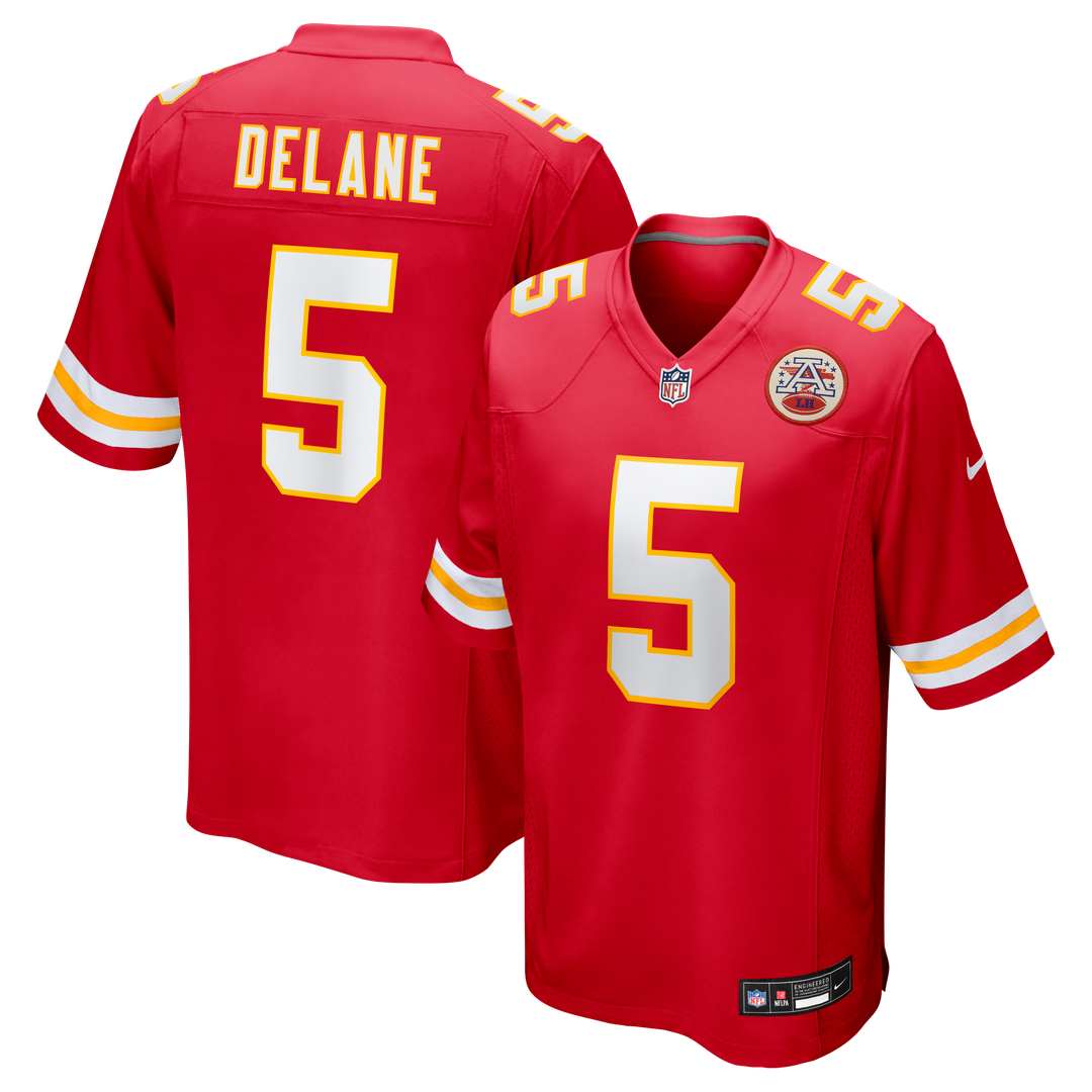 Kansas City Chiefs Mansoor Delane Nike Red Team Game Jersey product image 7, provided for visual reference and product