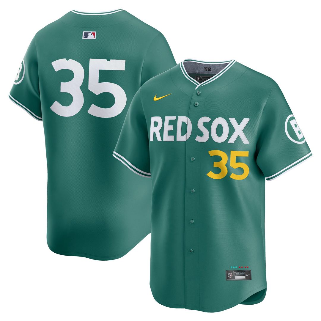 Boston Red Sox Garrett Crochet Nike Green 2025 City Connect Limited Player Jersey product image 1, provided for visual