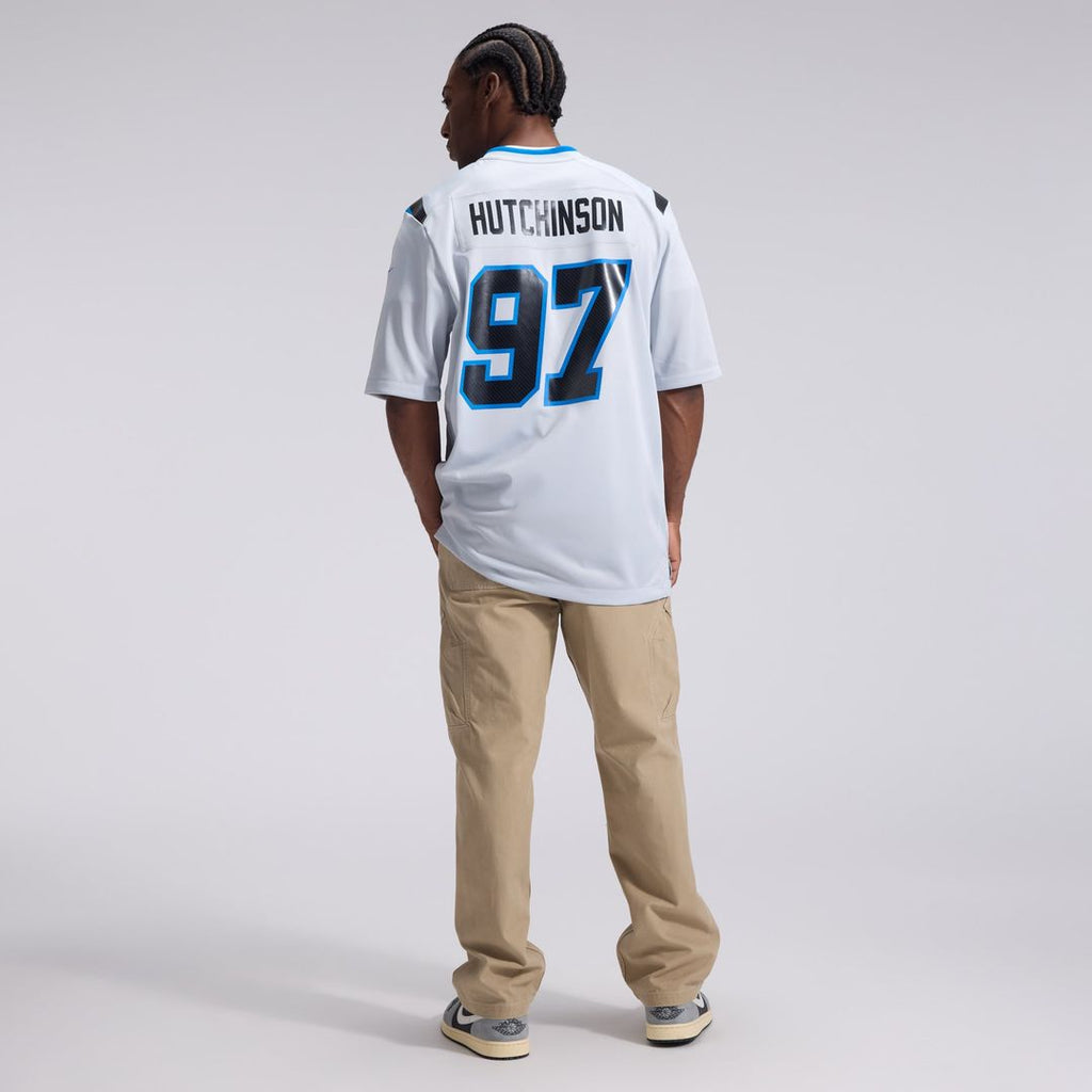 Detroit Lions Aidan Hutchinson Nike Silver 2026 Rivalries Collection Game Jersey product image 5, provided for visual