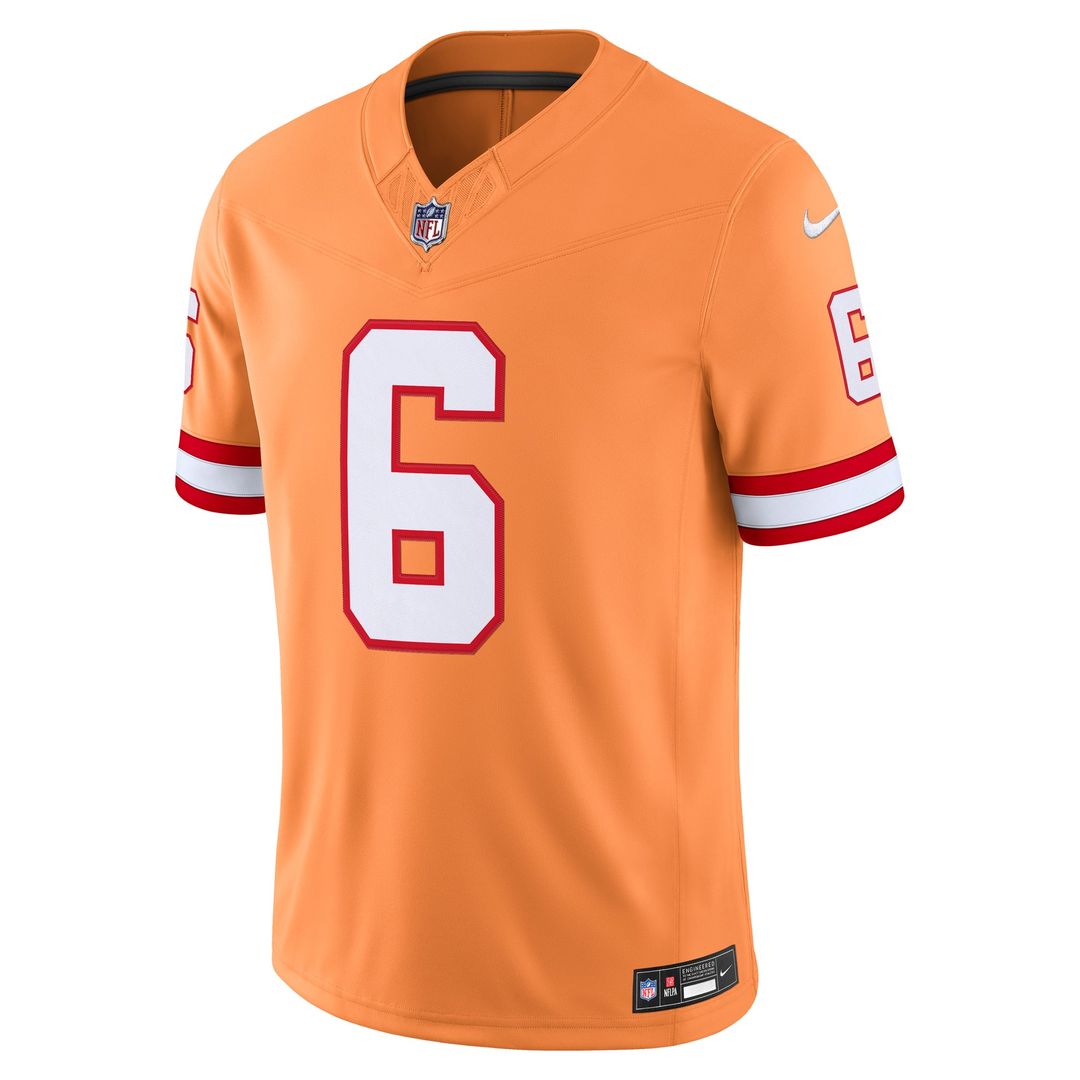 Tampa Bay Buccaneers Baker Mayfield Nike Creamsicle Alternate Vapor F.U.S.E. Stitched Limited Jersey product image 2,