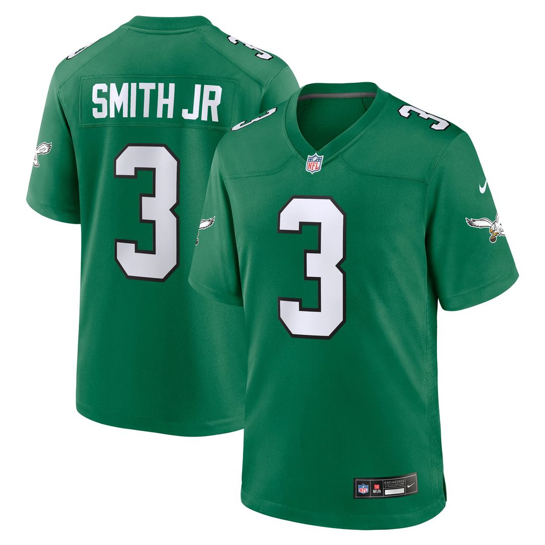 Philadelphia Eagles Nolan Smith Nike Kelly Green Alternate Game Jersey product image 1, provided for visual reference and