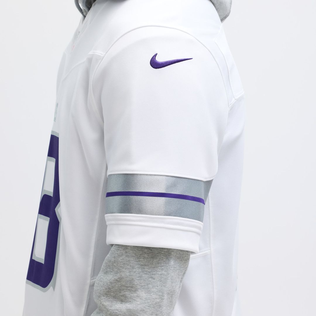 Minnesota Vikings Justin Jefferson Nike White Alternate Vapor F.U.S.E. Limited Jersey product image 10, provided for visual