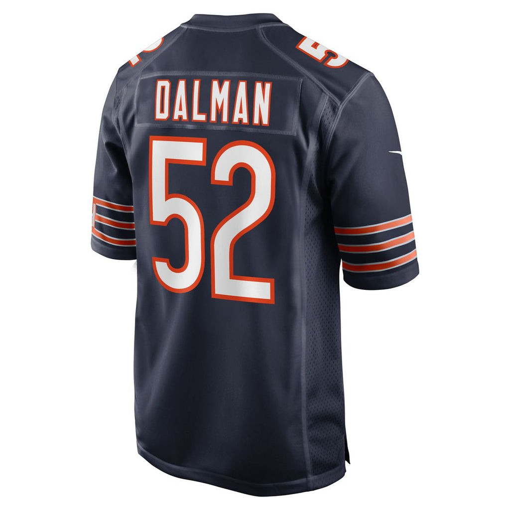 Chicago Bears Drew Dalman Nike Navy Team Game Jersey product image 3, provided for visual reference and product detail review