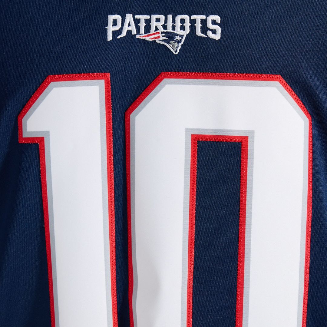 New England Patriots Drake Maye Nike Navy Team Vapor F.U.S.E. Stitched Limited Jersey product image 11, provided for visual
