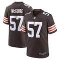 Cleveland Browns Isaiah McGuire Nike Brown Team Game Jersey product image 1, provided for visual reference and product