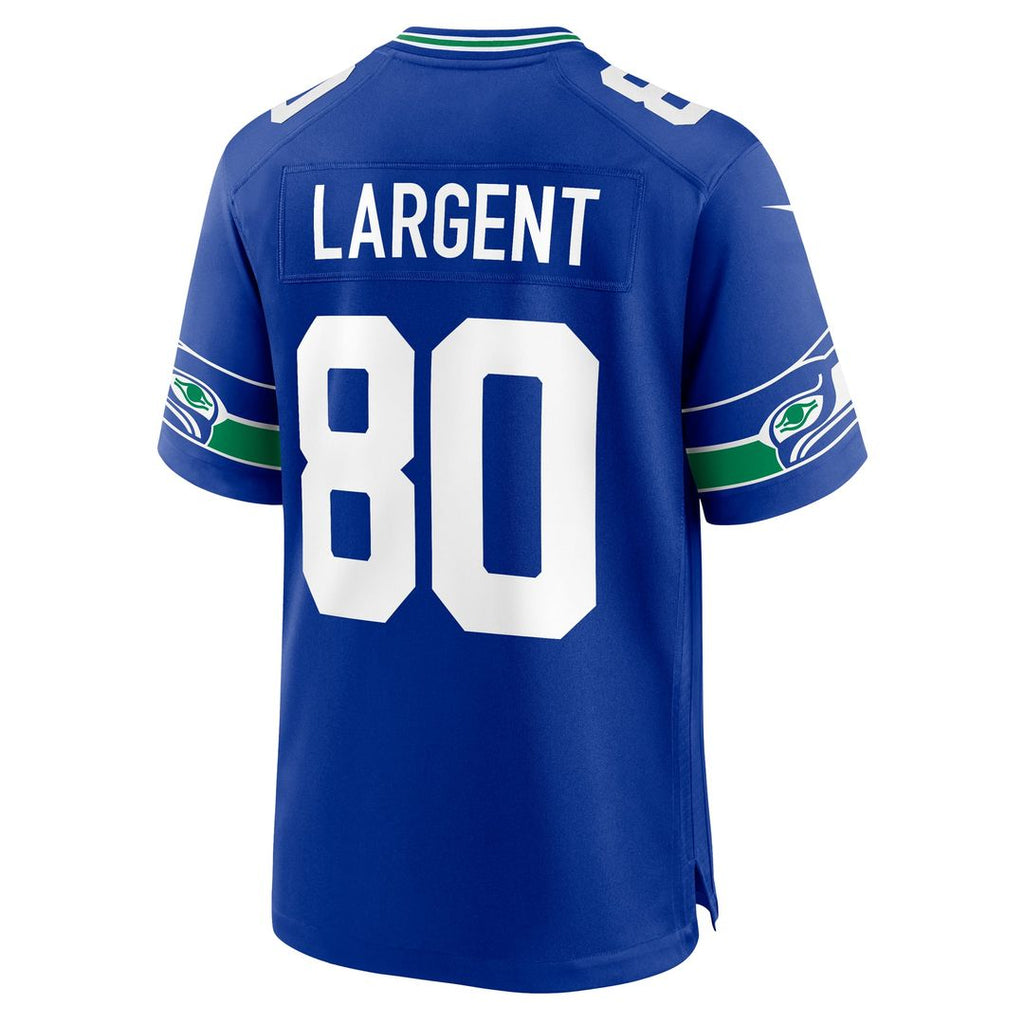 Seattle Seahawks Steve Largent Nike Royal Throwback Retired Player Game Jersey product image 3, provided for visual