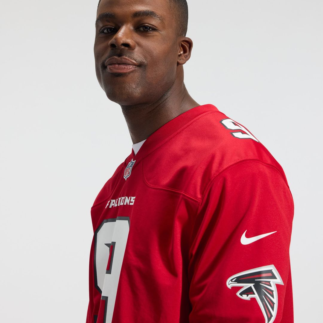 Atlanta Falcons Michael Penix Jr. Nike Red Game Jersey product image 23, provided for visual reference and product detail