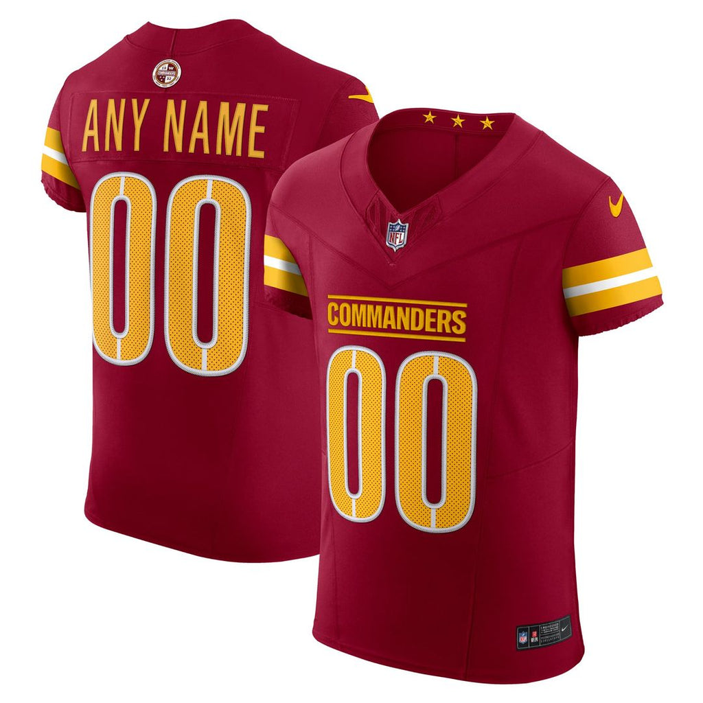 Washington Commanders Nike Black Alternate Vapor F.U.S.E. Elite Custom Jersey product image 7, provided for visual reference