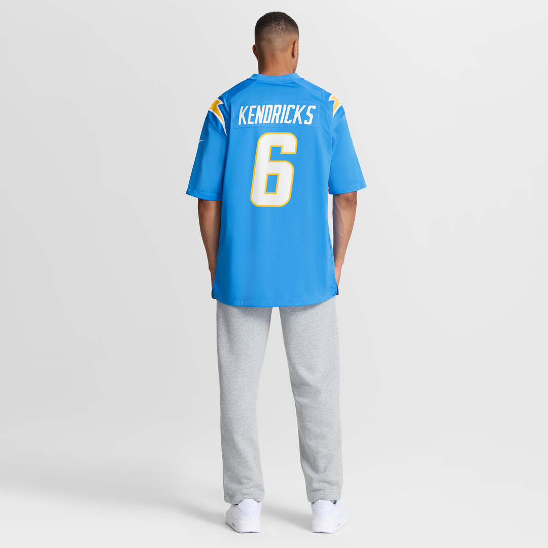 Los Angeles Chargers Eric Kendricks Nike Powder Blue Game Player Jersey product image 8, provided for visual reference and