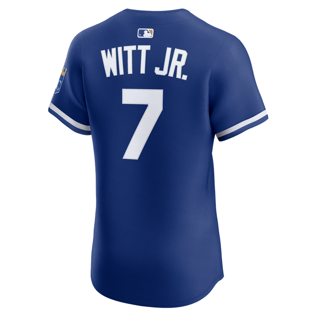 Kansas City Royals Bobby Witt Jr. Nike Royal Alternate 2 Elite Player Jersey product image 12, provided for visual reference