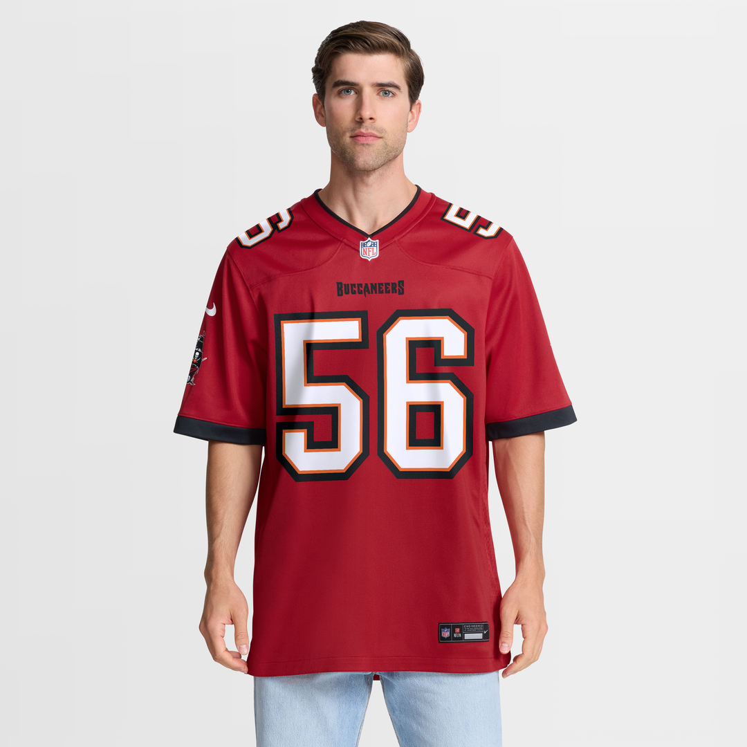 Tampa Bay Buccaneers Desmond Watson Nike Red Team Game Jersey product image 4, provided for visual reference and product