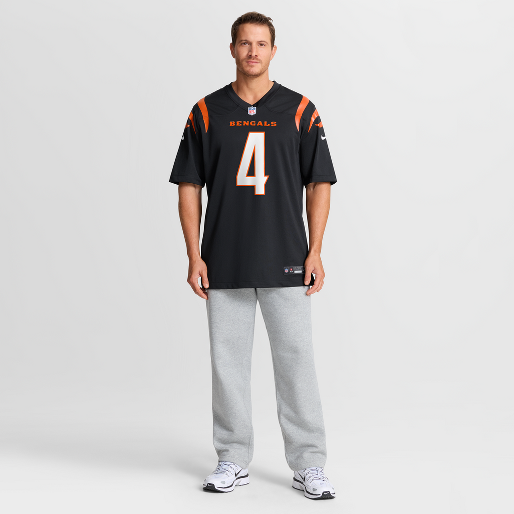 Cincinnati Bengals Sean Clifford Nike Black Team Game Jersey product image 7, provided for visual reference and product