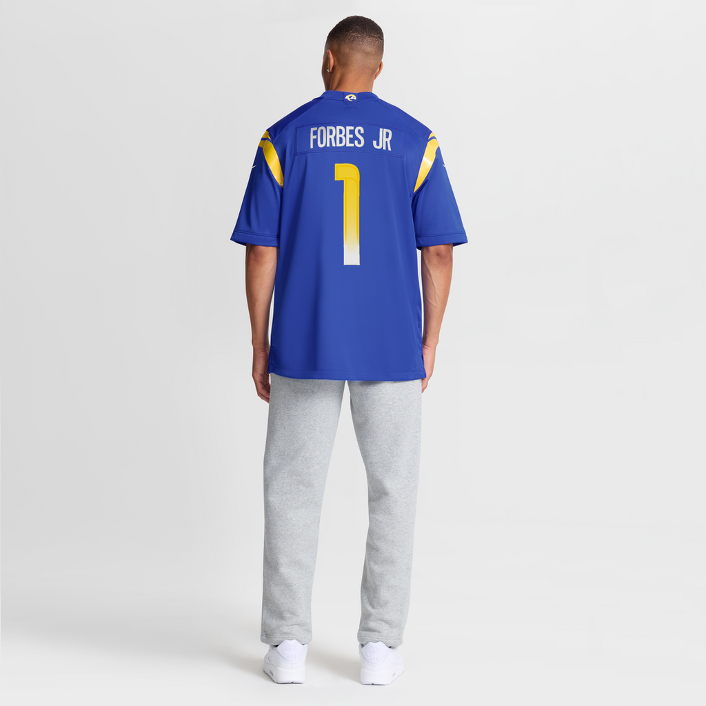 Los Angeles Rams Emmanuel Forbes Jr. Nike Royal Team Game Jersey product image 8, provided for visual reference and product