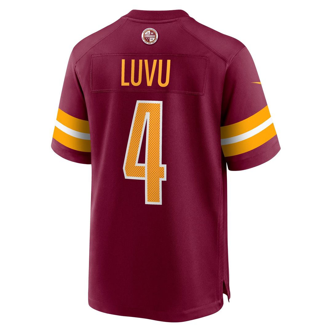 Washington Commanders Frankie Luvu Nike Burgundy Game Jersey product image 3, provided for visual reference and product